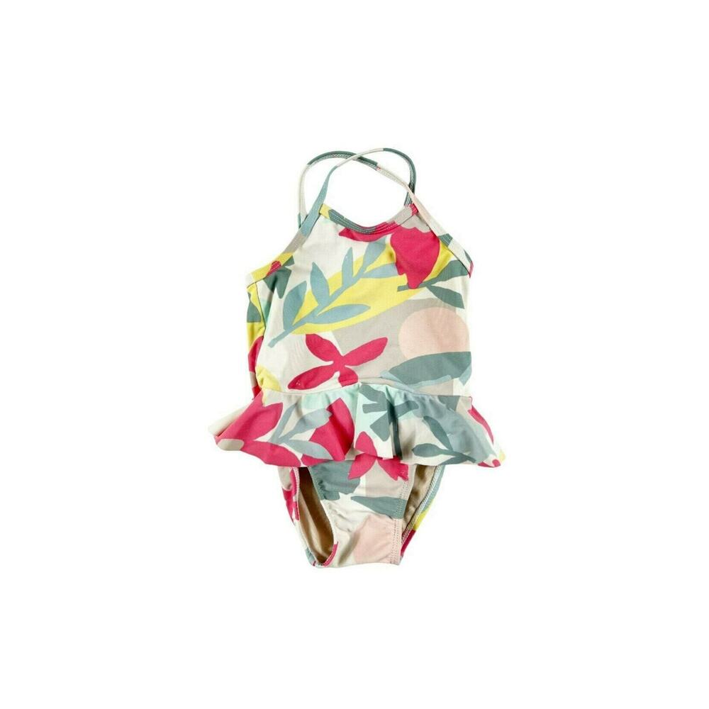 Tea Collection Tropical Skirted One Piece Swimsuit size 2